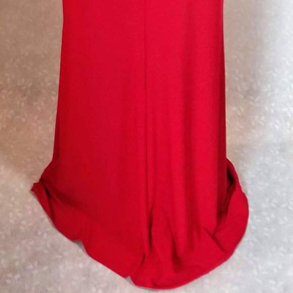 Lauren Ralph Lauren Georgette Gown Parlor - Red - Picture 4 of 8